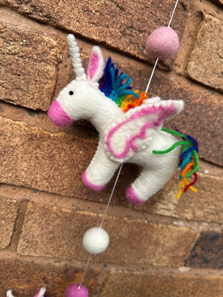 Unicorn String Decoration | Bunting String Unicorn Decoration