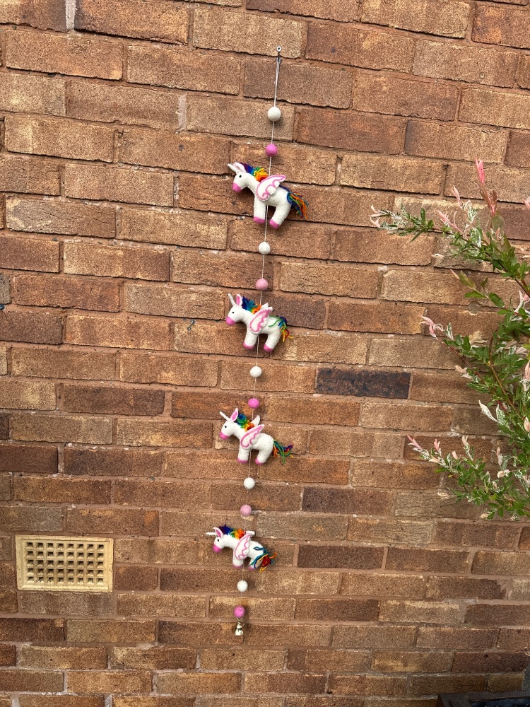Unicorn String Decoration | Bunting String Unicorn Decoration
