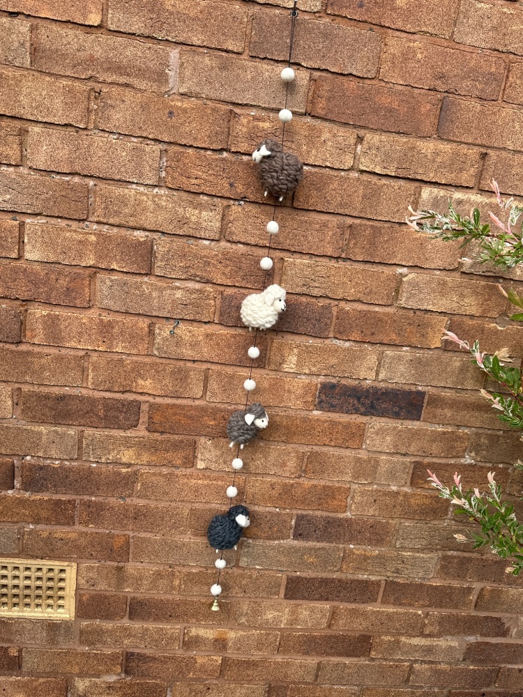 Sheep String Decoration | Bunting String Sheep Decoration