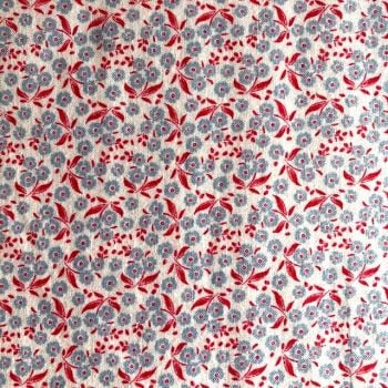 Tilda Circus Collection - Forget Me Not Blue - Per half Metre