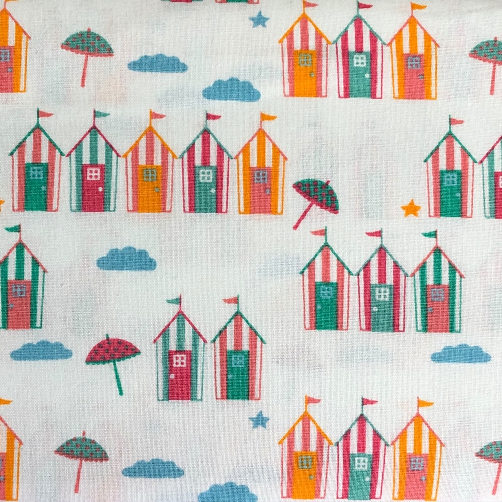 Beach Huts Summer by Craft Cotton Co 