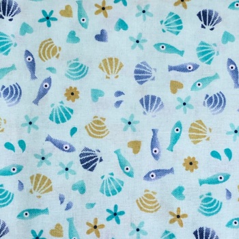 Blue fish - Under the Sea Collection by Craft Cotton Co.