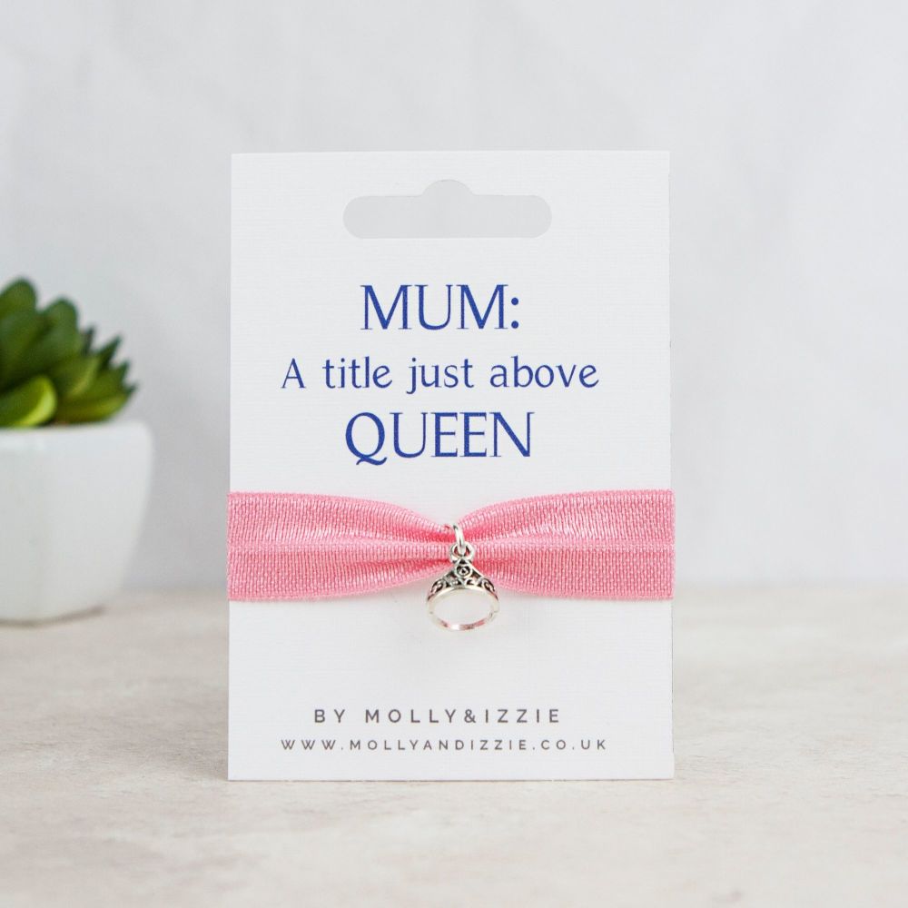 ST015 Mum Queen Stretch Bracelet - adult size (pack of 5)