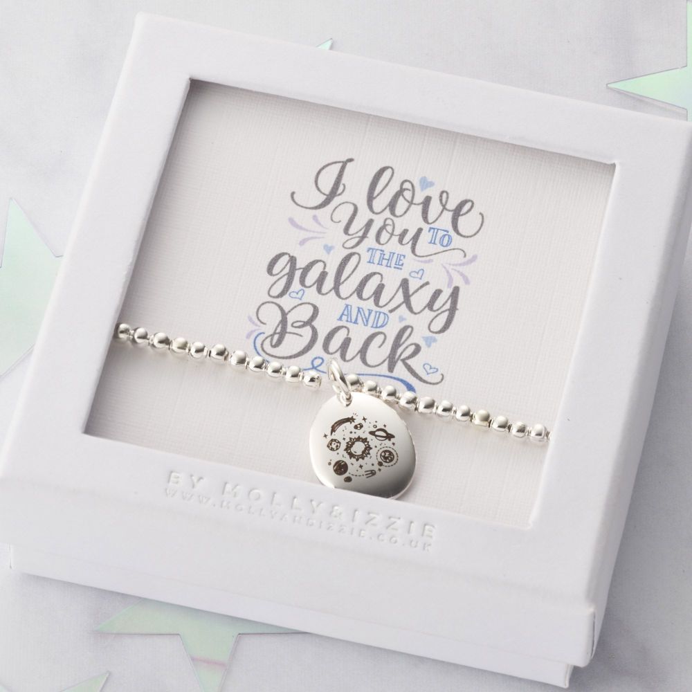 I Love You To The Galaxy and Back Beaded Bracelet