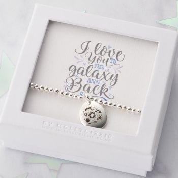 PB042 I Love You To The Galaxy and Back Beaded Bracelet