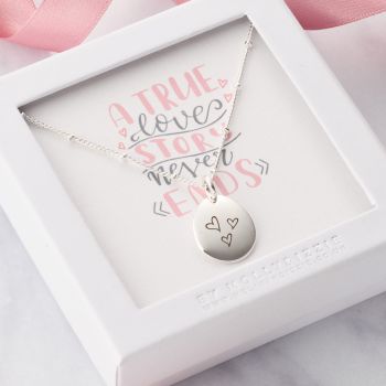 PN066 A True Love Story Never Ends Necklace