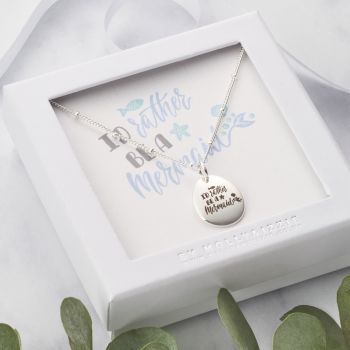 PN038 I'd Rather Be A Mermaid Necklace