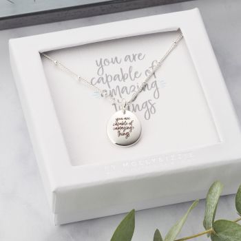 PN088 You Are Capable Of Amazing Things Necklace
