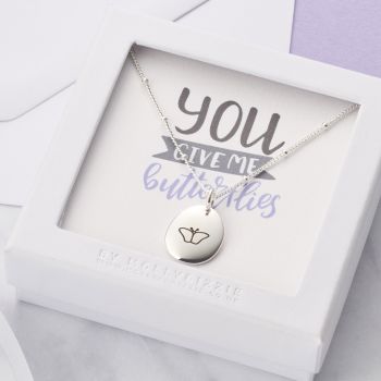 PN072 You Give Me Butterflies Necklace