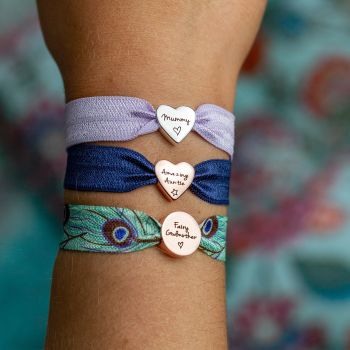 Mummy Engraved Heart Charm Link Bracelet, Gift for Women –  CharmedJewellery.co.uk