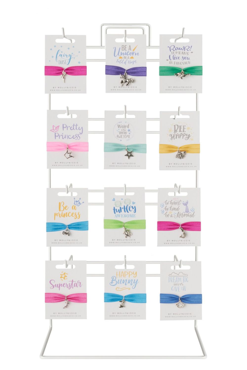 Stretch Bracelet Hook Display Stand -  Fully Stocked with top 12 Childrens 