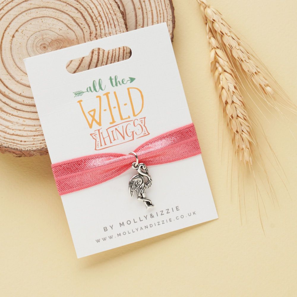 All the Wild Things Stretch Bracelet  - Flamingo - pack of 5
