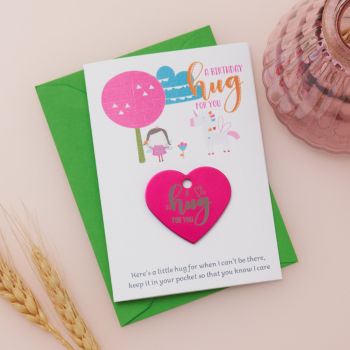 'Pink Fairy Land  - Birthday' Little Hug Card - Pack of 5-(LH089)