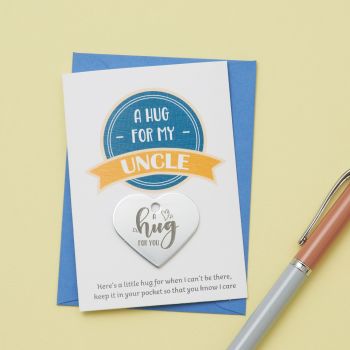 'Banner - Uncle' Little Hug Card - Pack of 5-(LH034)