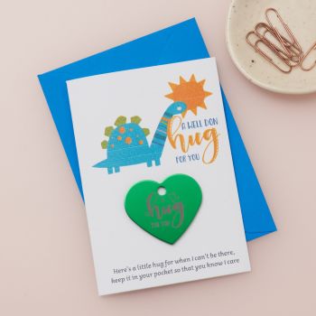 'Dino Well Done' Little Hug Card - Pack of 5- (LH015)