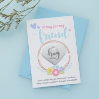 'Floral Wreath - Friend' Little Hug Card - Pack of 5- (LH037)