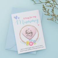 'Floral Wreath - Mummy' Little Hug Card - Pack of 5-(LH044)