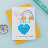 'Pastel Rainbows - Friend' Little Hug Card - Pack of 5-(LH053)