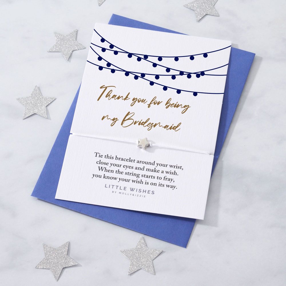 WISH261 Thank You Bridesmaid (lights design) (pack of 5)