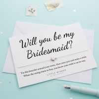 WISH064 Will You Be My Bridesmaid (pack of 5)