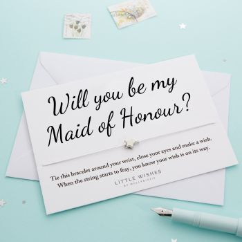 WISH065 Will You Be My Maid of Honour (pack of 5)