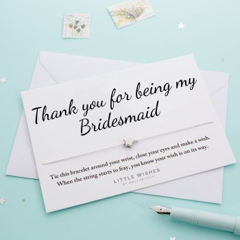 WISH070 Thank You Bridesmaid (pack of 5)