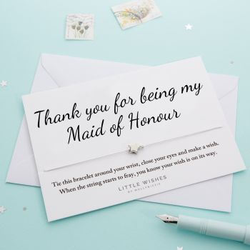 WISH071 Thank You Maid of Honour (pack of 5)