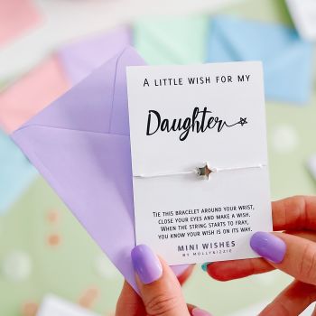 Daughter Mini Wish Bracelet  - Pack of 5