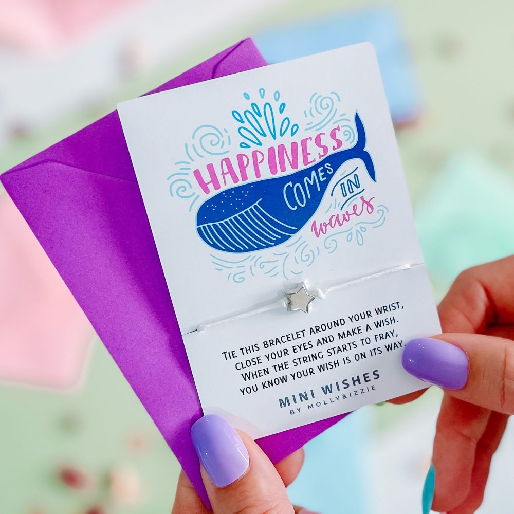 Happiness Comes In Waves (pack of 5) MINIWISH036