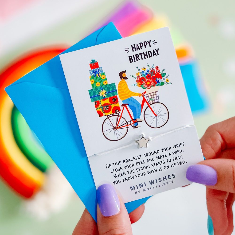 Happy Birthday Bike (pack of 5) MINIWISH055