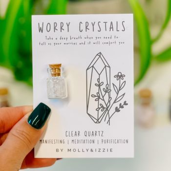 Worry Crystals - Clear Quartz - pack of 5