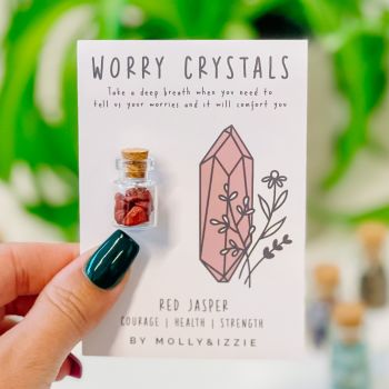 Worry Crystals -Red Jasper - pack of 5