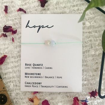 Adjustable Crystal Bracelet - Hope Pack of 5