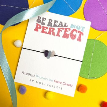 Adjustable Crystal Bracelet - Be Real Not Perfect