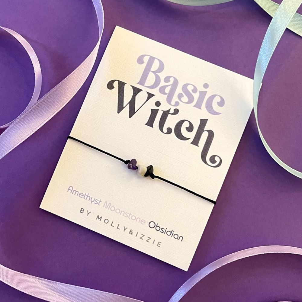 Adjustable Crystal Bracelet - Basic Witch
