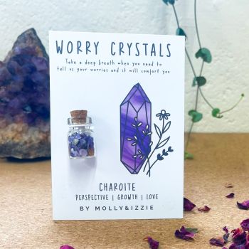 Worry Crystals - Charoite- pack of 5