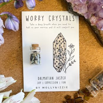 Worry Crystals - Dalmatian Jasper- pack of 5