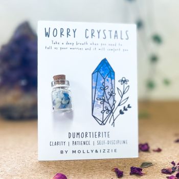 Worry Crystals - Dumortierite - pack of 5