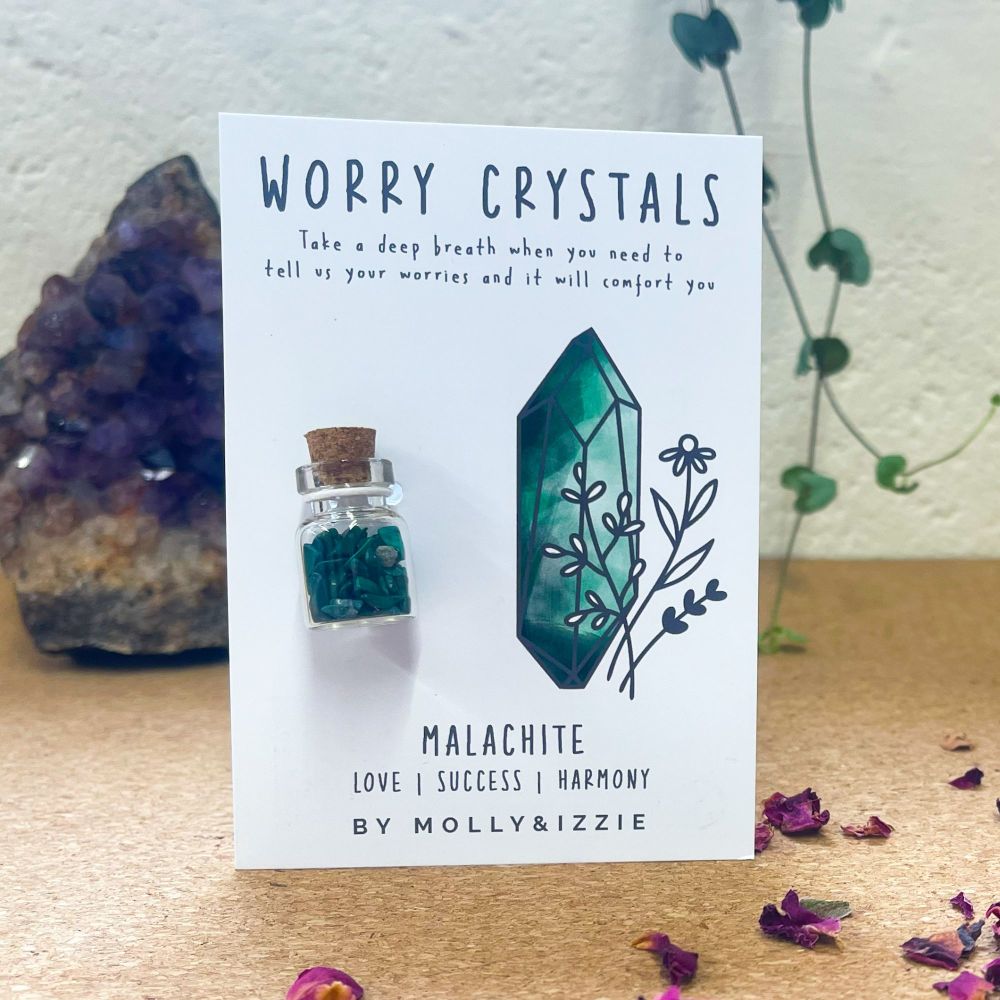 Worry Crystals - Malachite - pack of 5