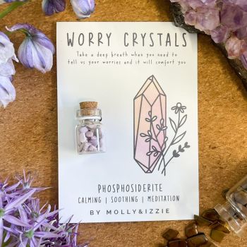 Worry Crystals - Phosphosiderite- pack of 5
