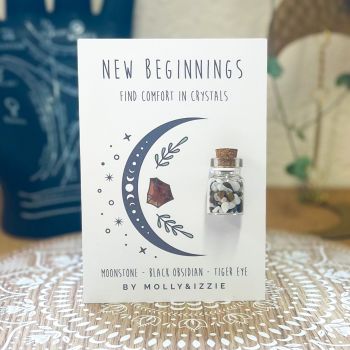 Jar of Crystals - New Beginnings - pack of 5