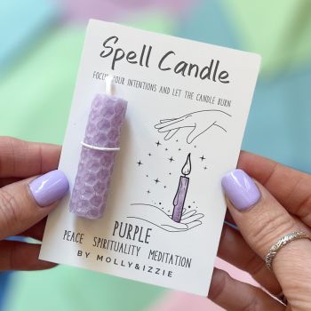 Spell Candle - Purple - Pack of 5