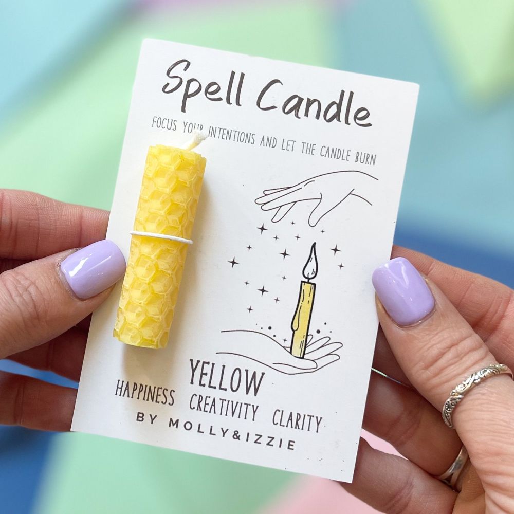 Spell Candle - Yellow - Pack of 5