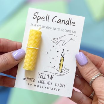 Spell Candle - Yellow - Pack of 5