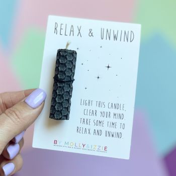 Black Relax & Unwind Candle