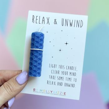 Blue Relax & Unwind Candle