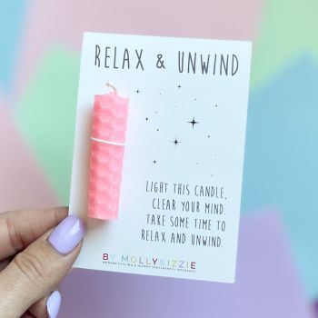 Pink Relax & Unwind Candle - Pack of 5