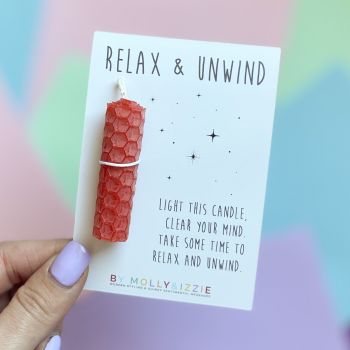 Red Relax & Unwind Candle - Pack of 5