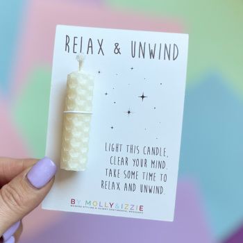 White Relax & Unwind Candle - Pack of 5