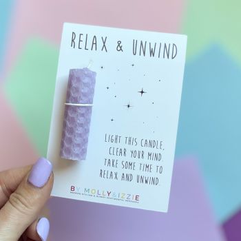 Purple Relax & Unwind Candle - Pack of 5